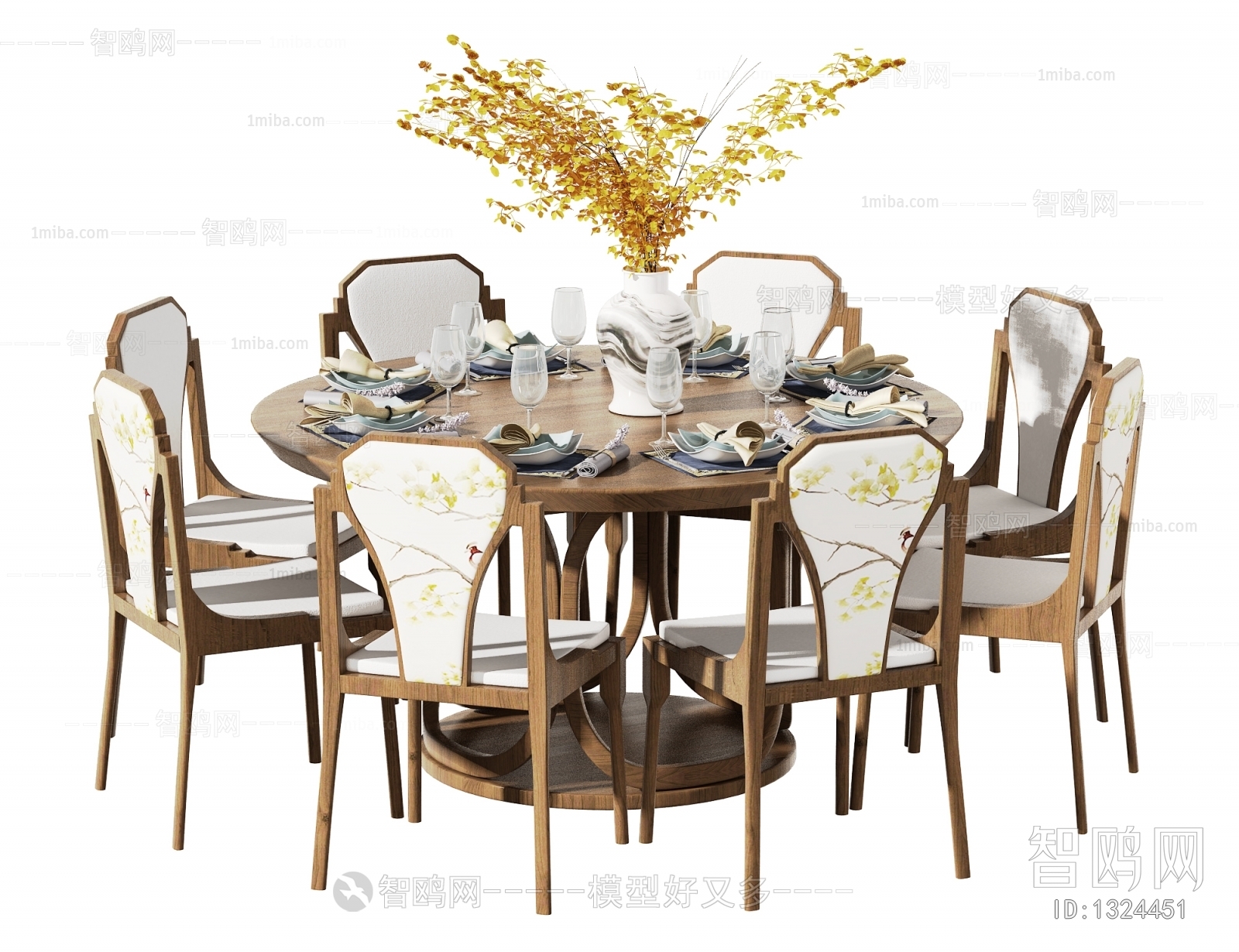 New Chinese Style Dining Table And Chairs