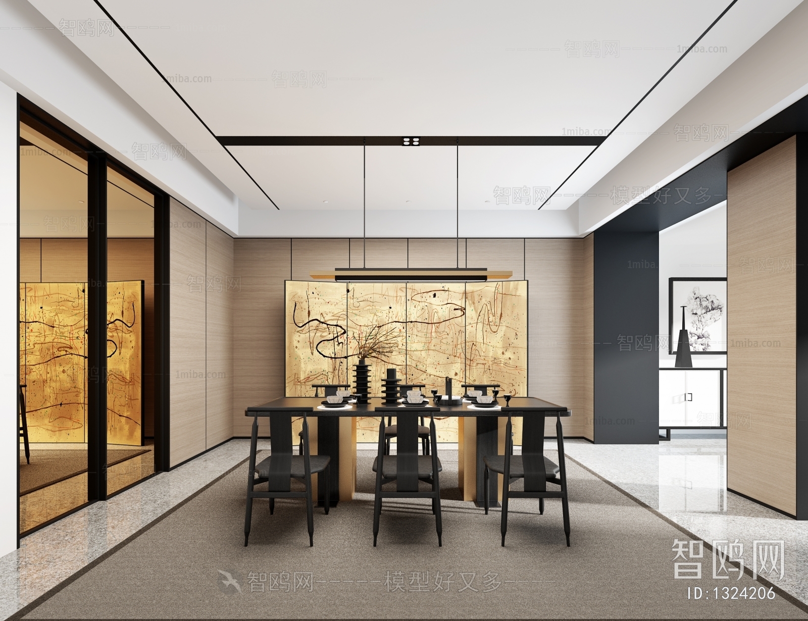 New Chinese Style Dining Room