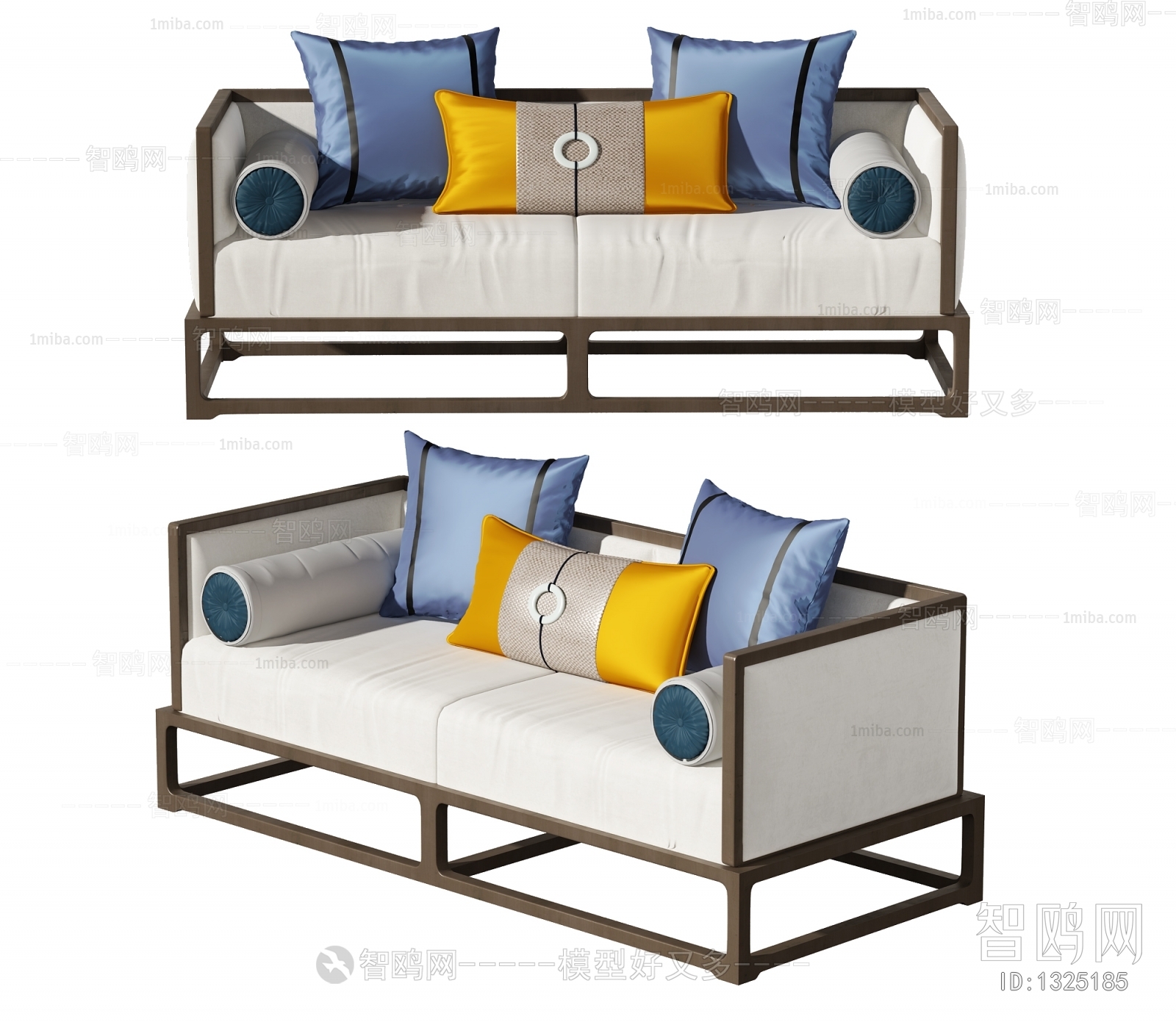 New Chinese Style A Sofa For Two