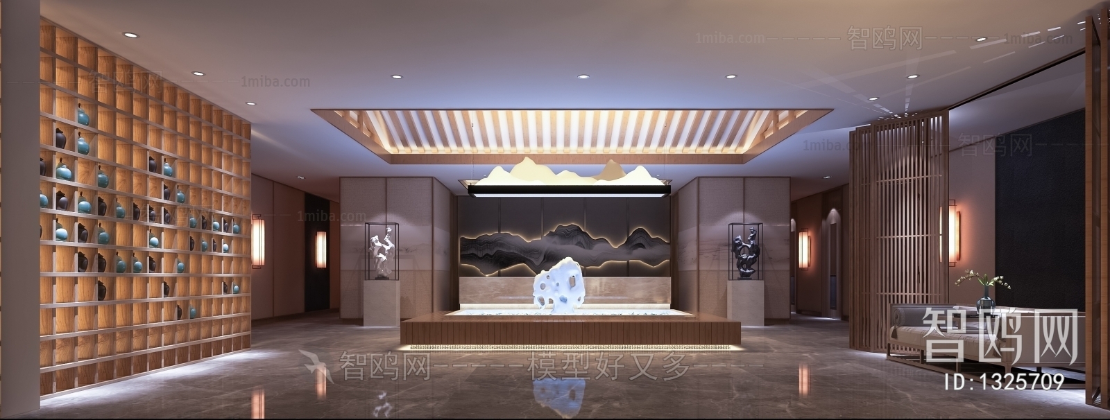 New Chinese Style Office Reception Desk