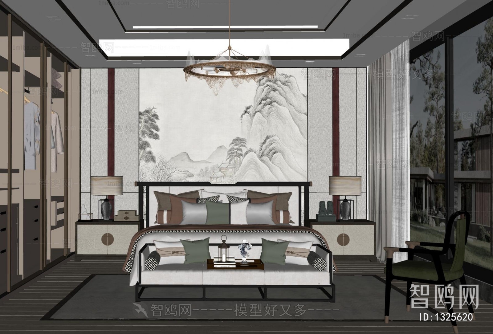 新中式轻奢卧室