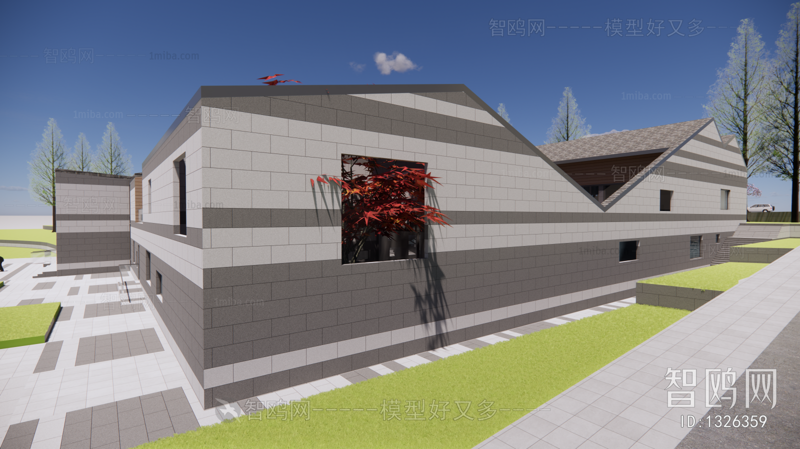 New Chinese Style Building Appearance