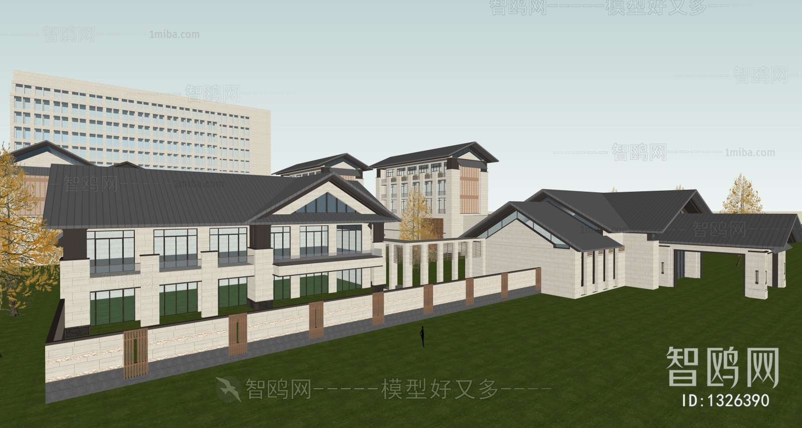 Modern Chinese Style Building Appearance