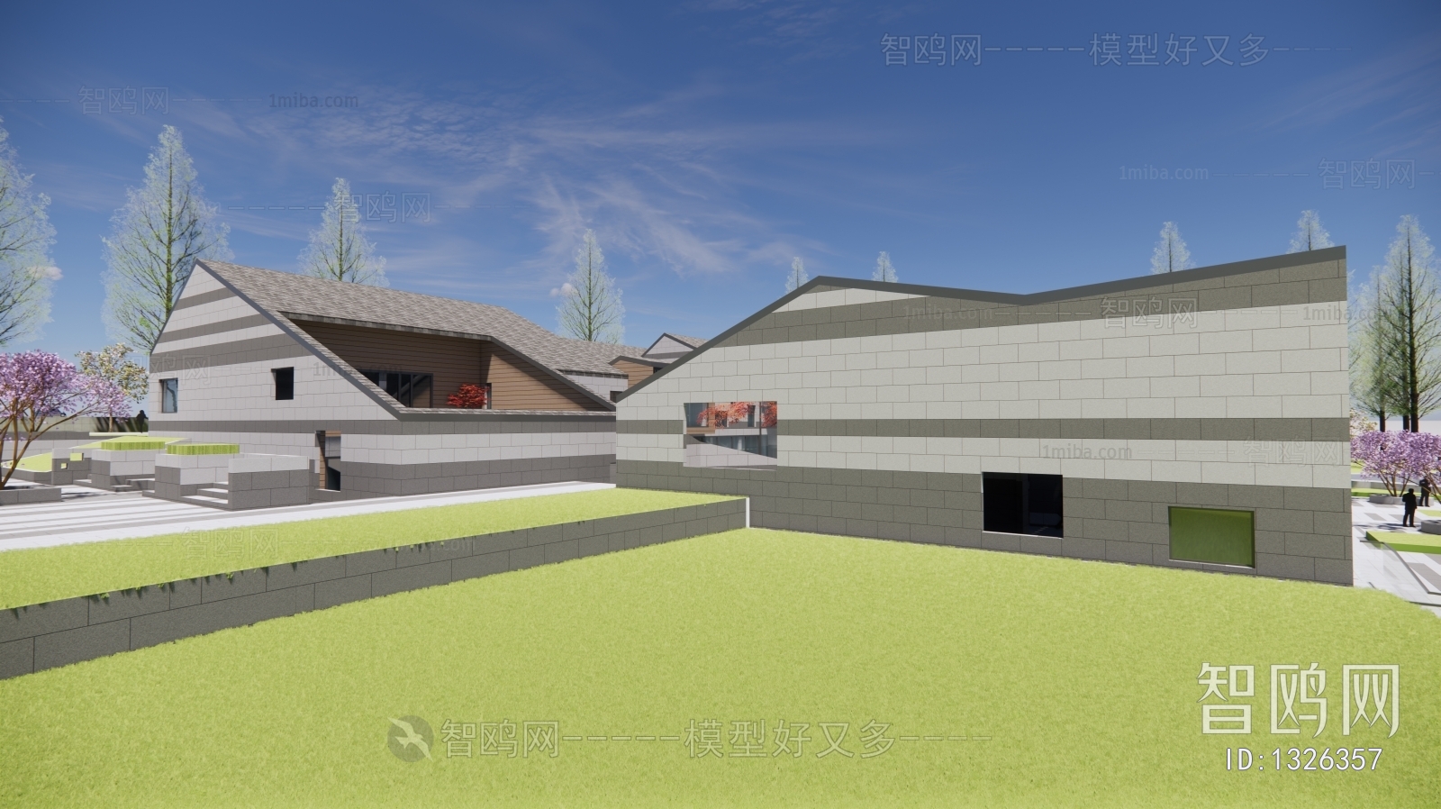 New Chinese Style Building Appearance