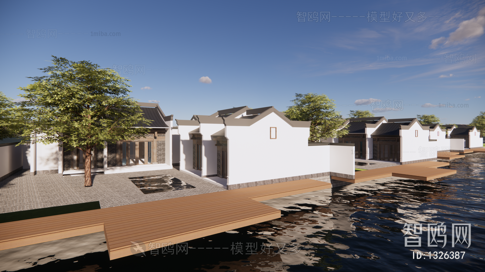 New Chinese Style Building Appearance