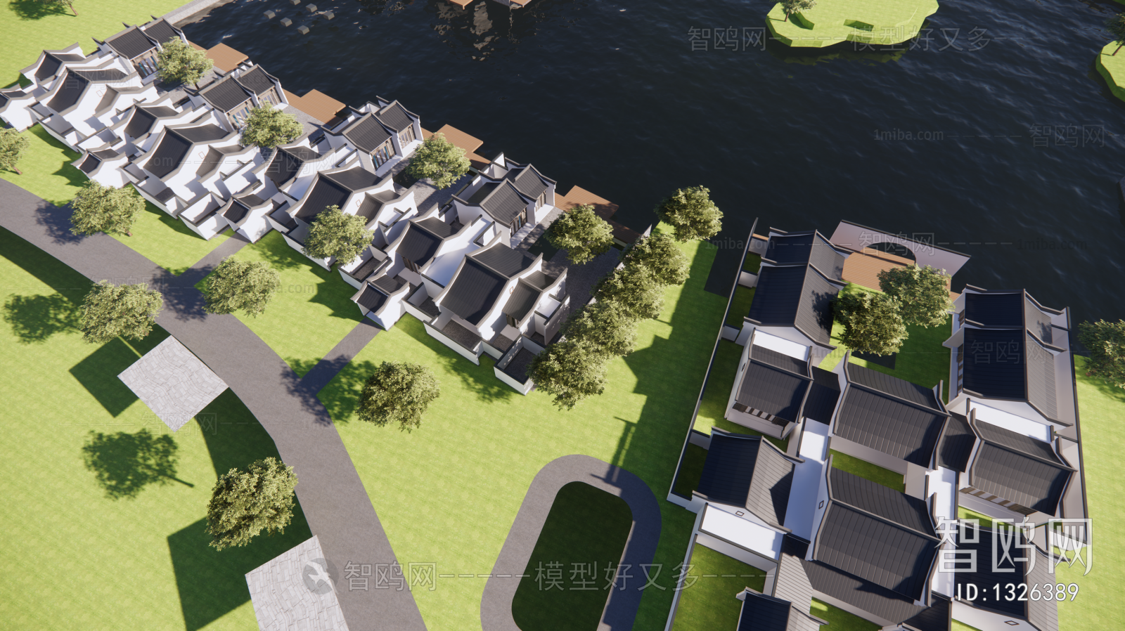 New Chinese Style Building Appearance