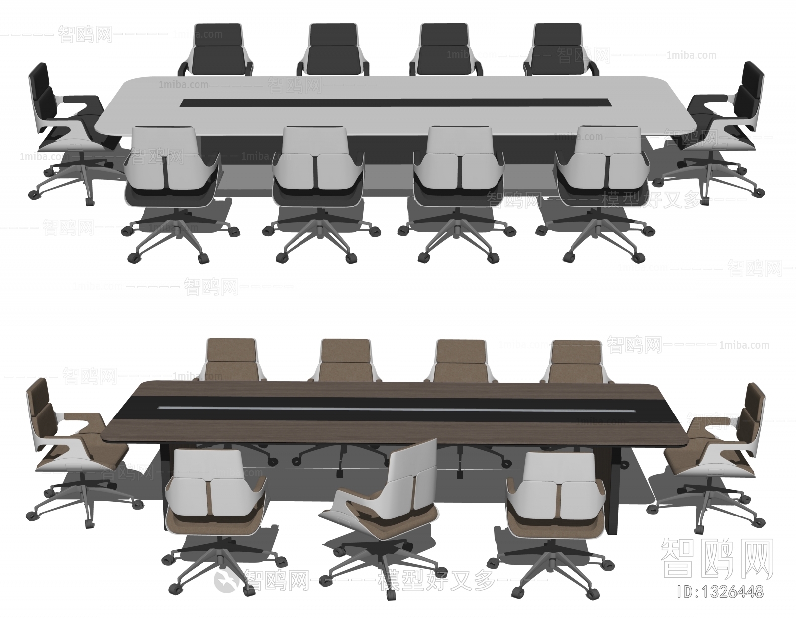 现代会议桌椅组合、洽谈桌