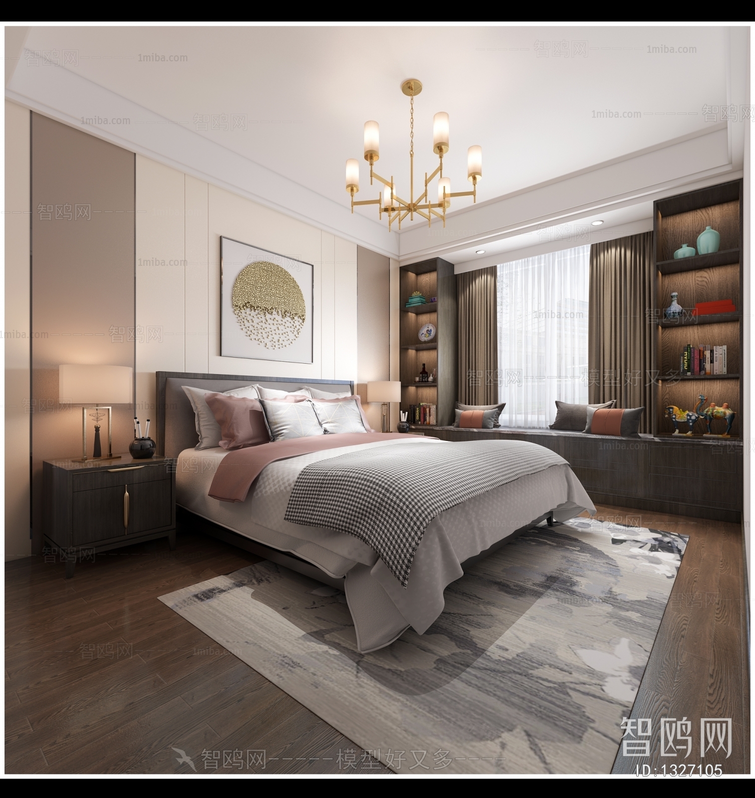 New Chinese Style Bedroom