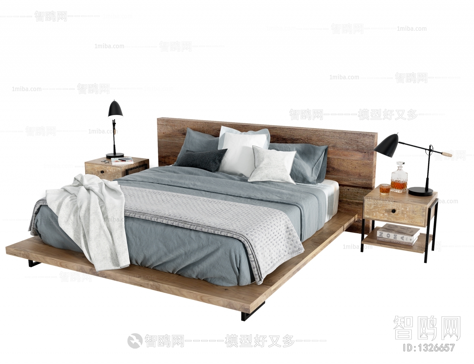 Nordic Style Double Bed