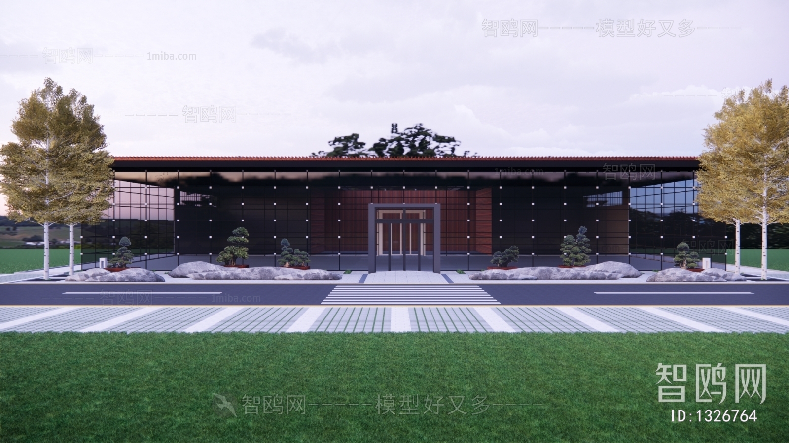 New Chinese Style Villa Appearance