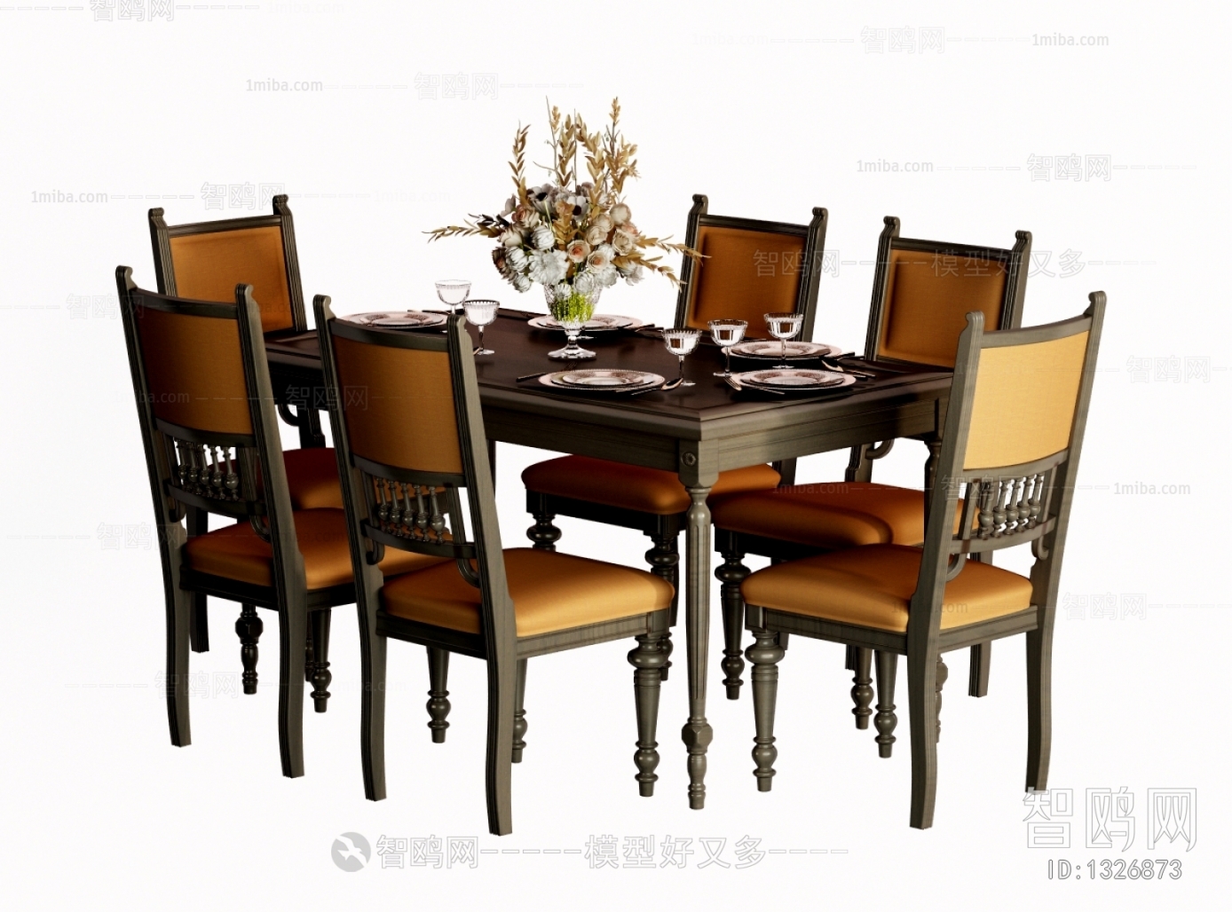 American Style Dining Table And Chairs