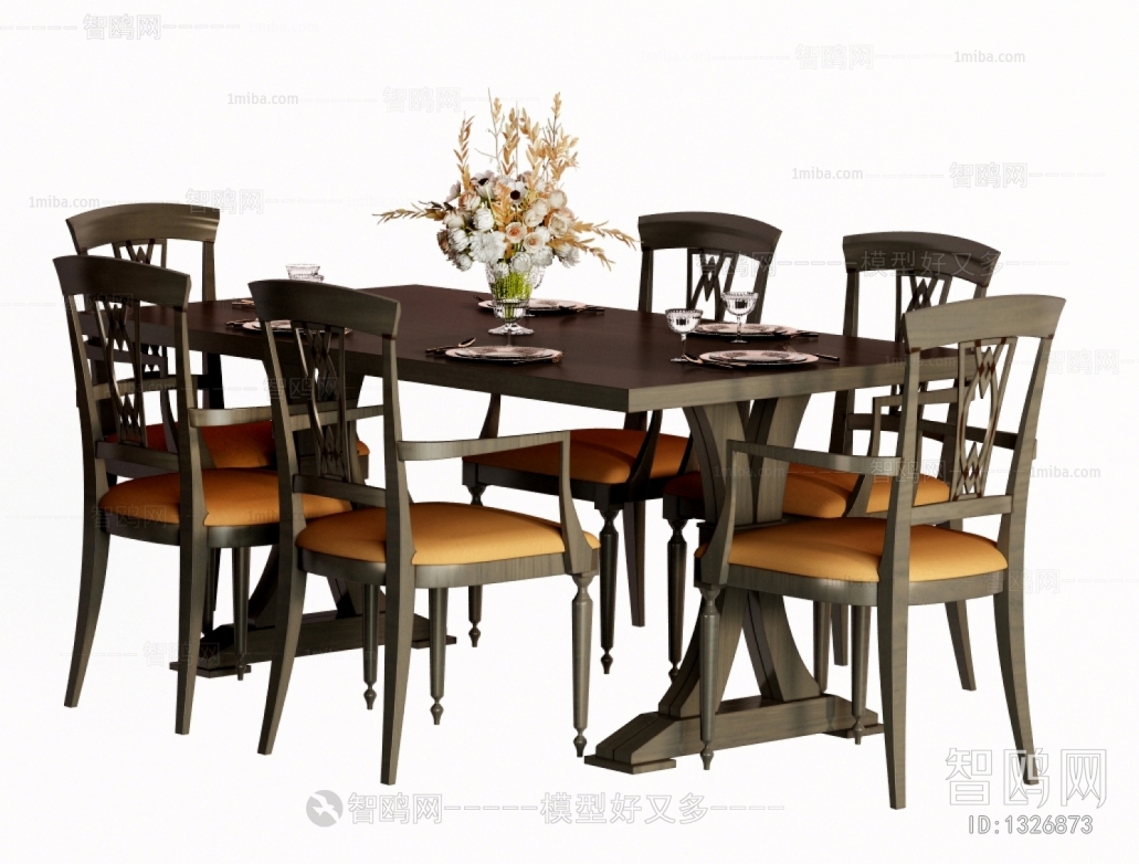 American Style Dining Table And Chairs