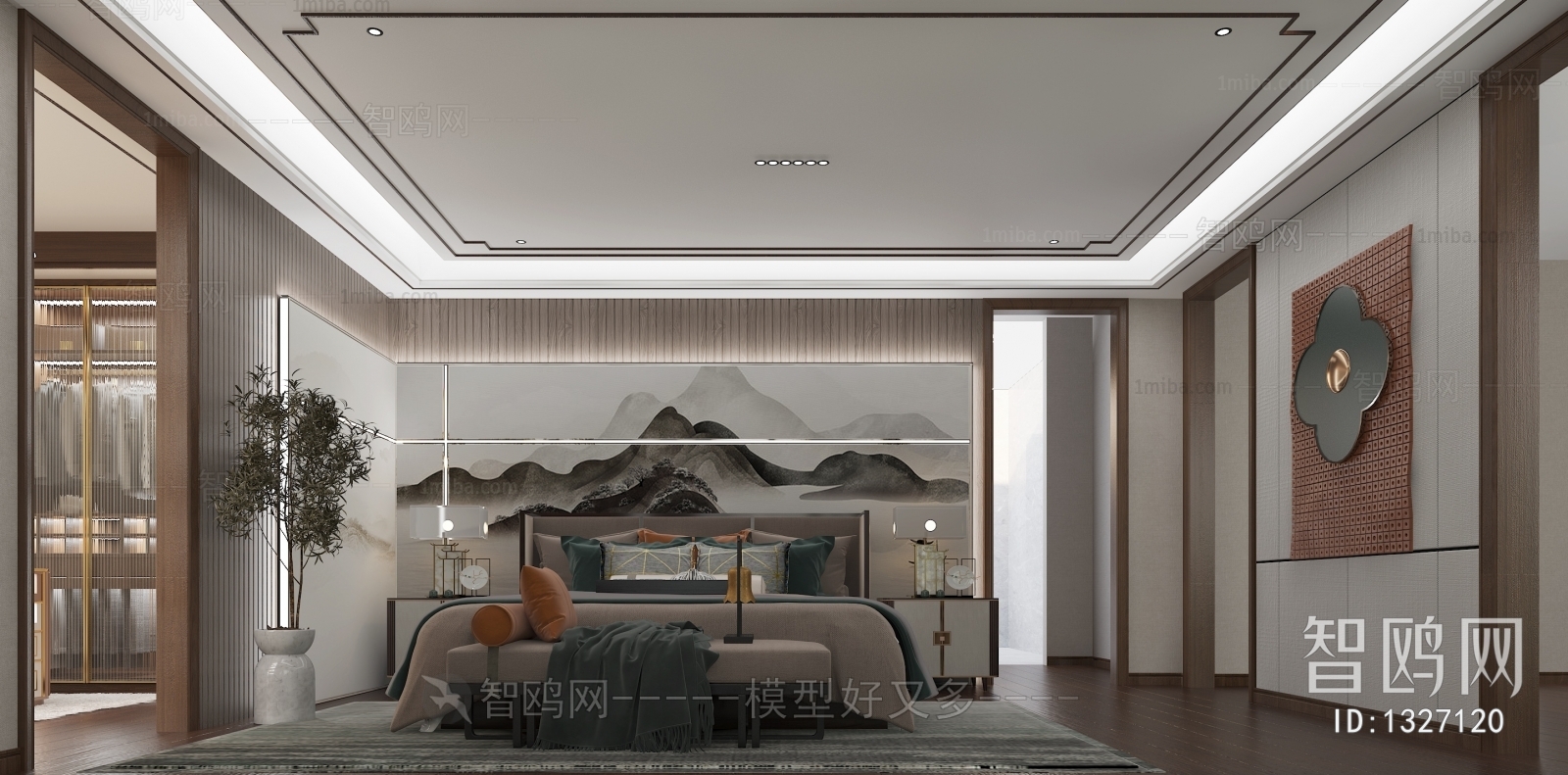 New Chinese Style Bedroom