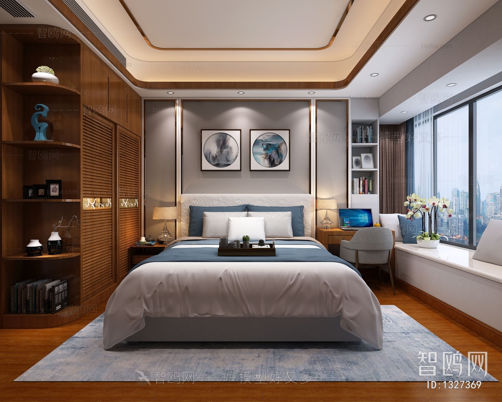 New Chinese Style Bedroom