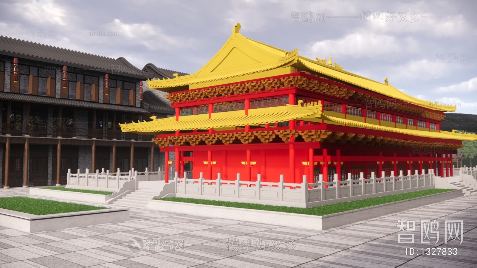 Chinese Style Ancient Architectural Buildings