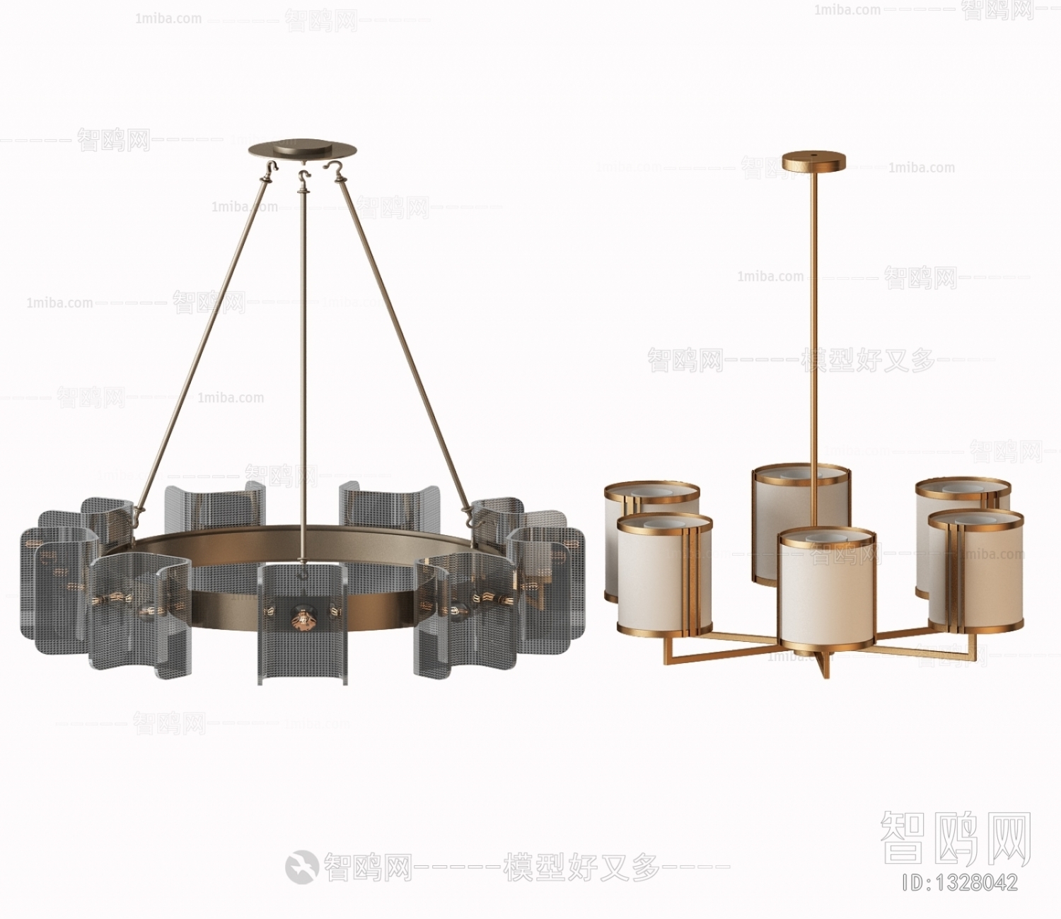 美式吊灯组合