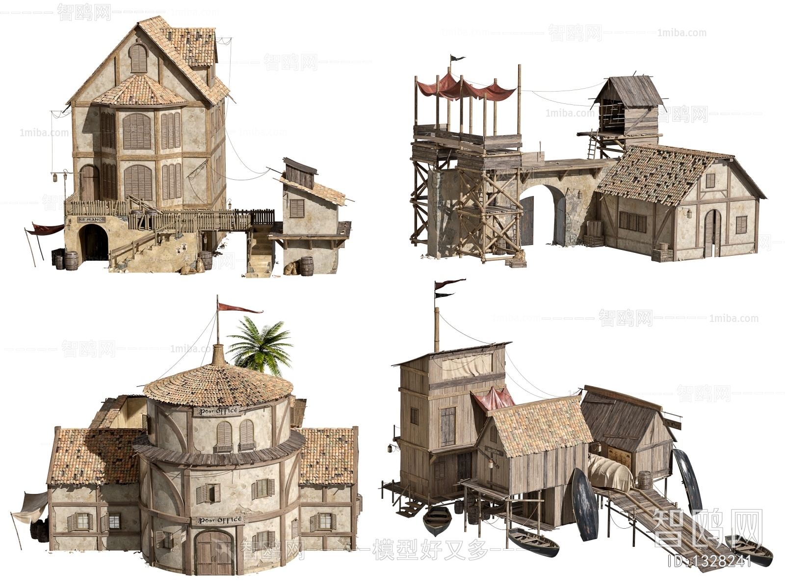 Country Style Ancient Architectural Buildings