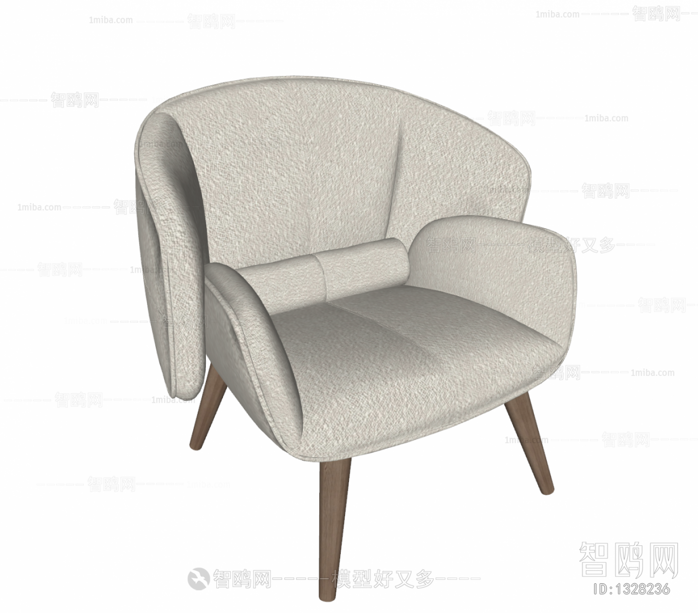 Wabi-sabi Style Lounge Chair