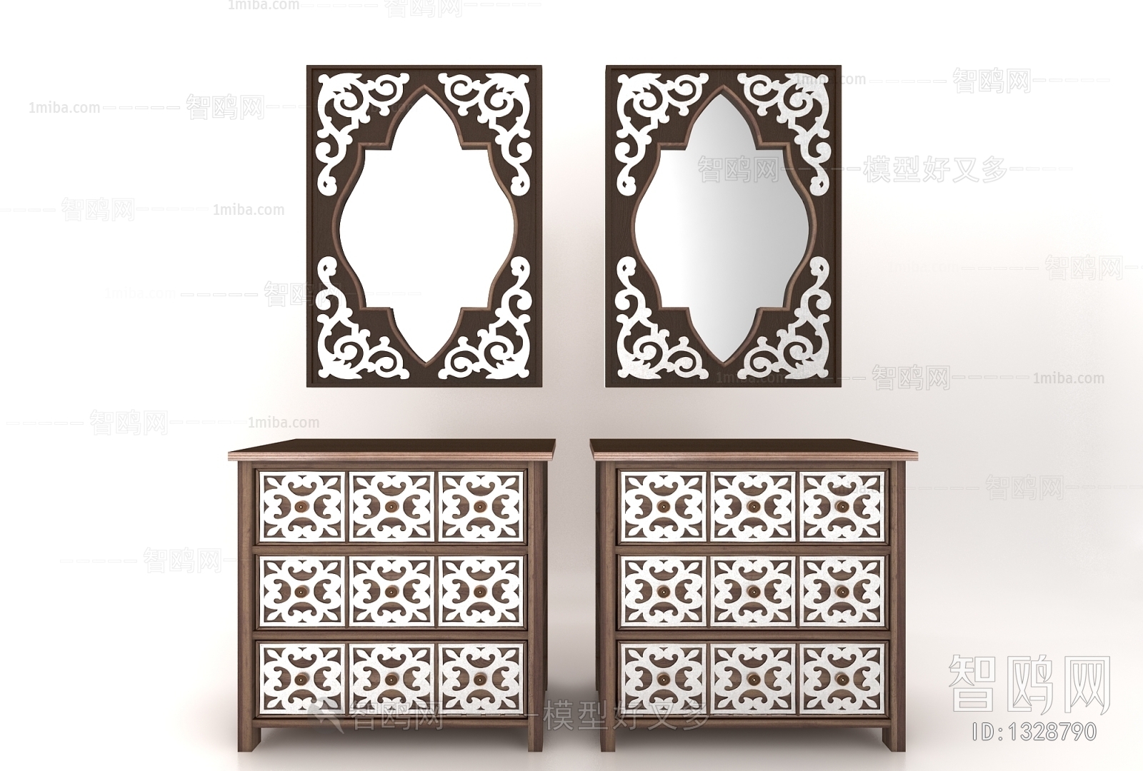 New Chinese Style Side Cabinet