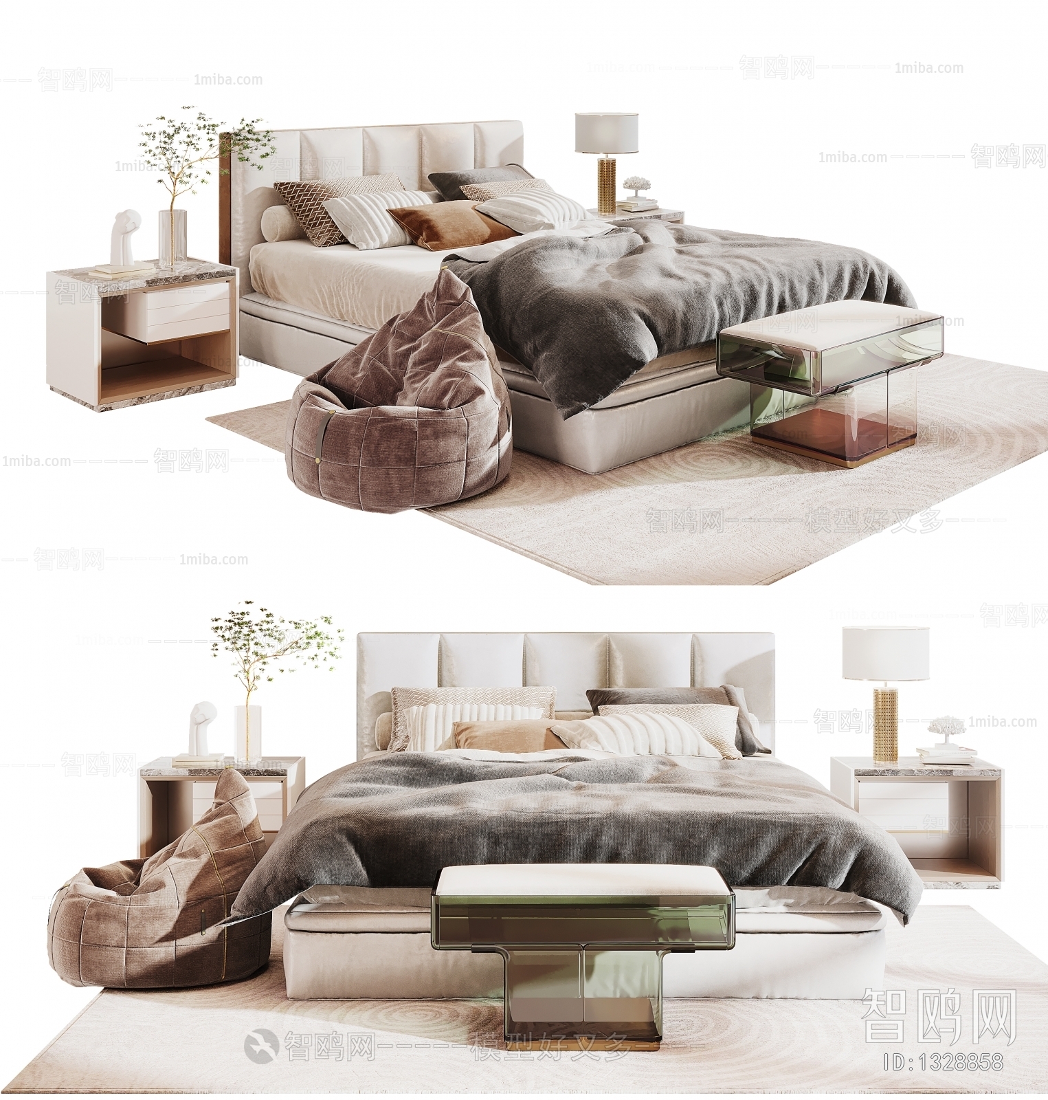 Modern Double Bed