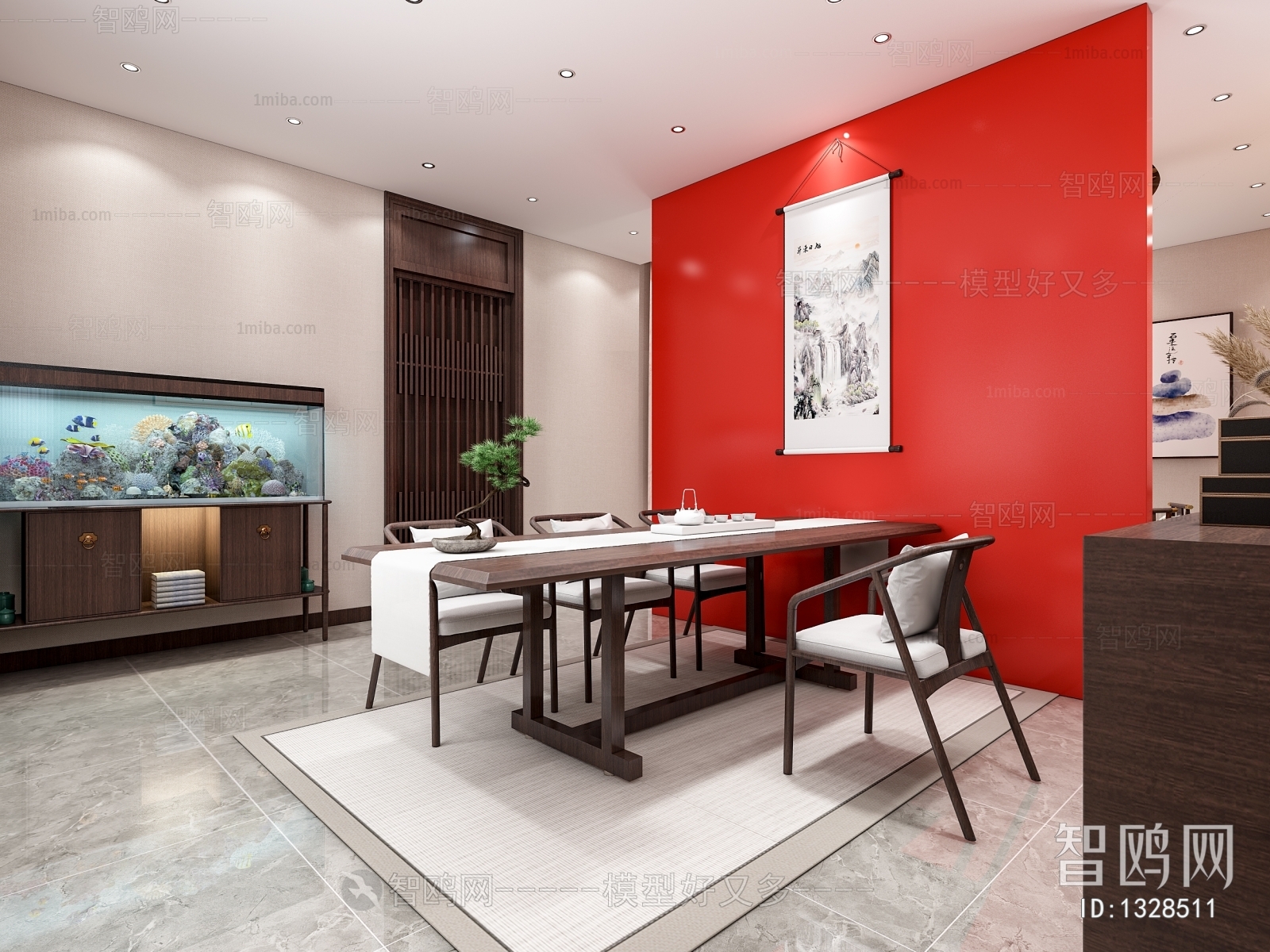 New Chinese Style Dining Room