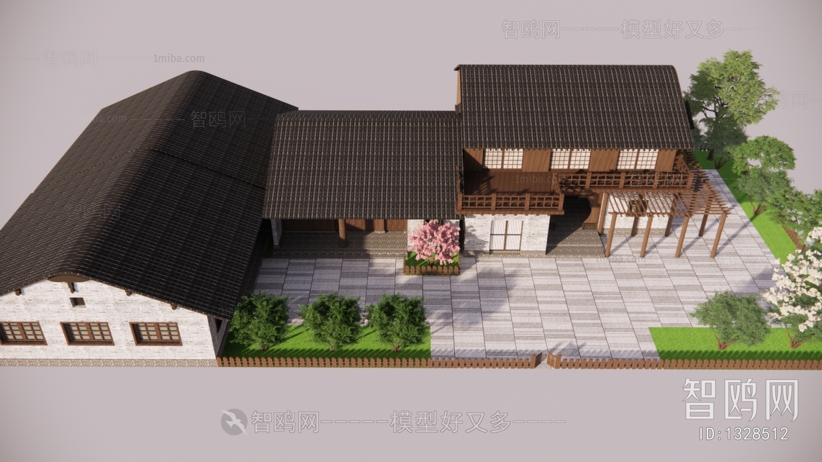 New Chinese Style Villa Appearance