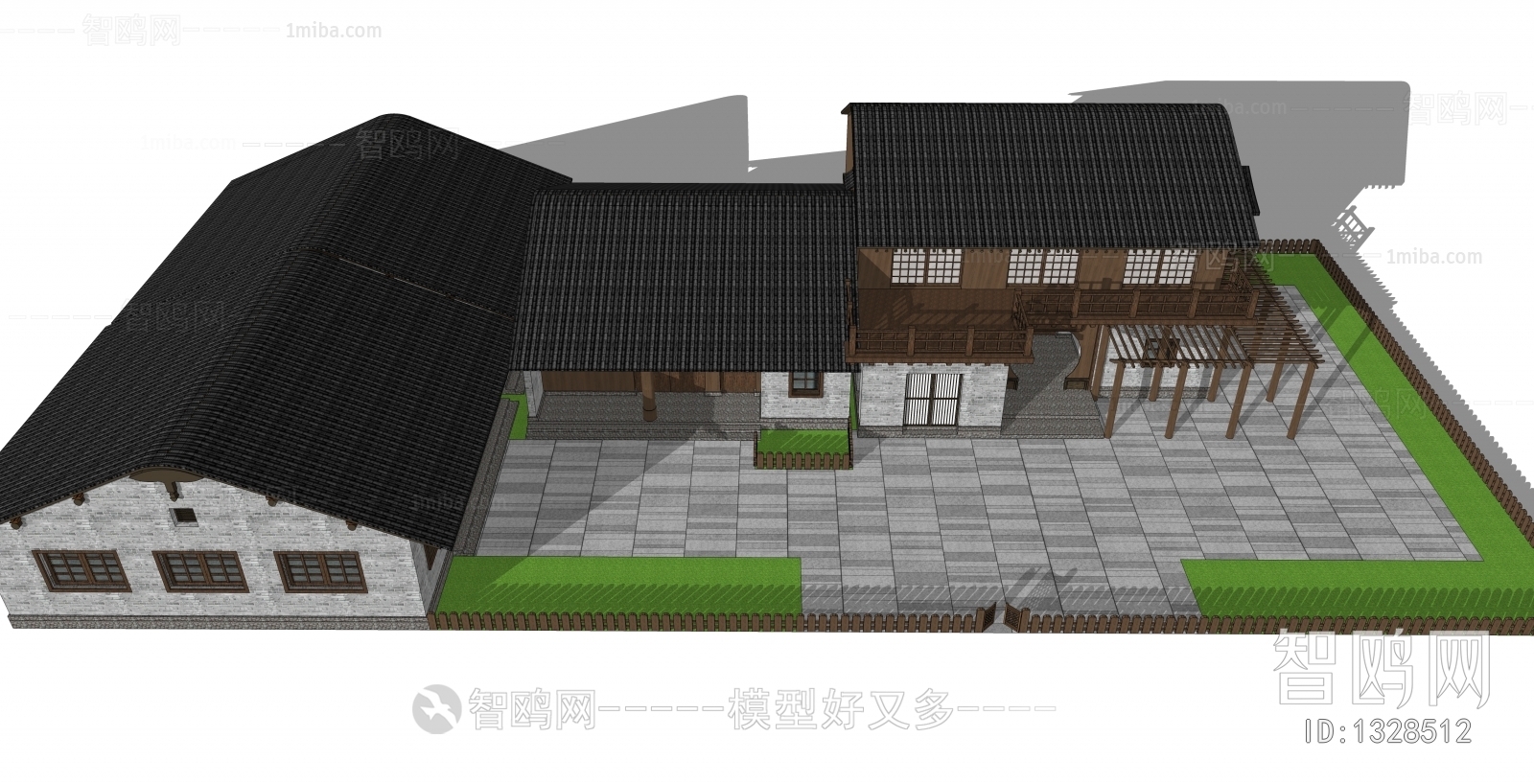 New Chinese Style Villa Appearance