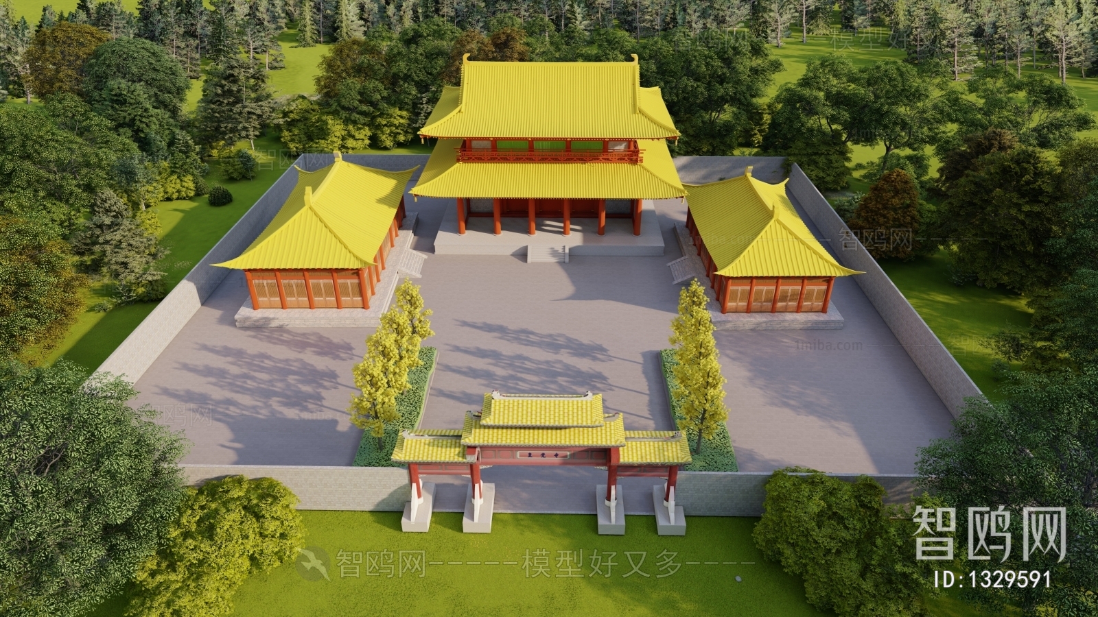 Chinese Style Ancient Architectural Buildings