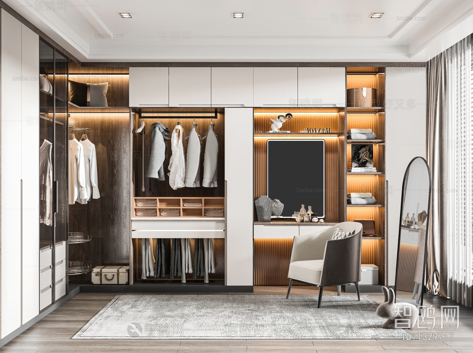 Modern Clothes Storage Area