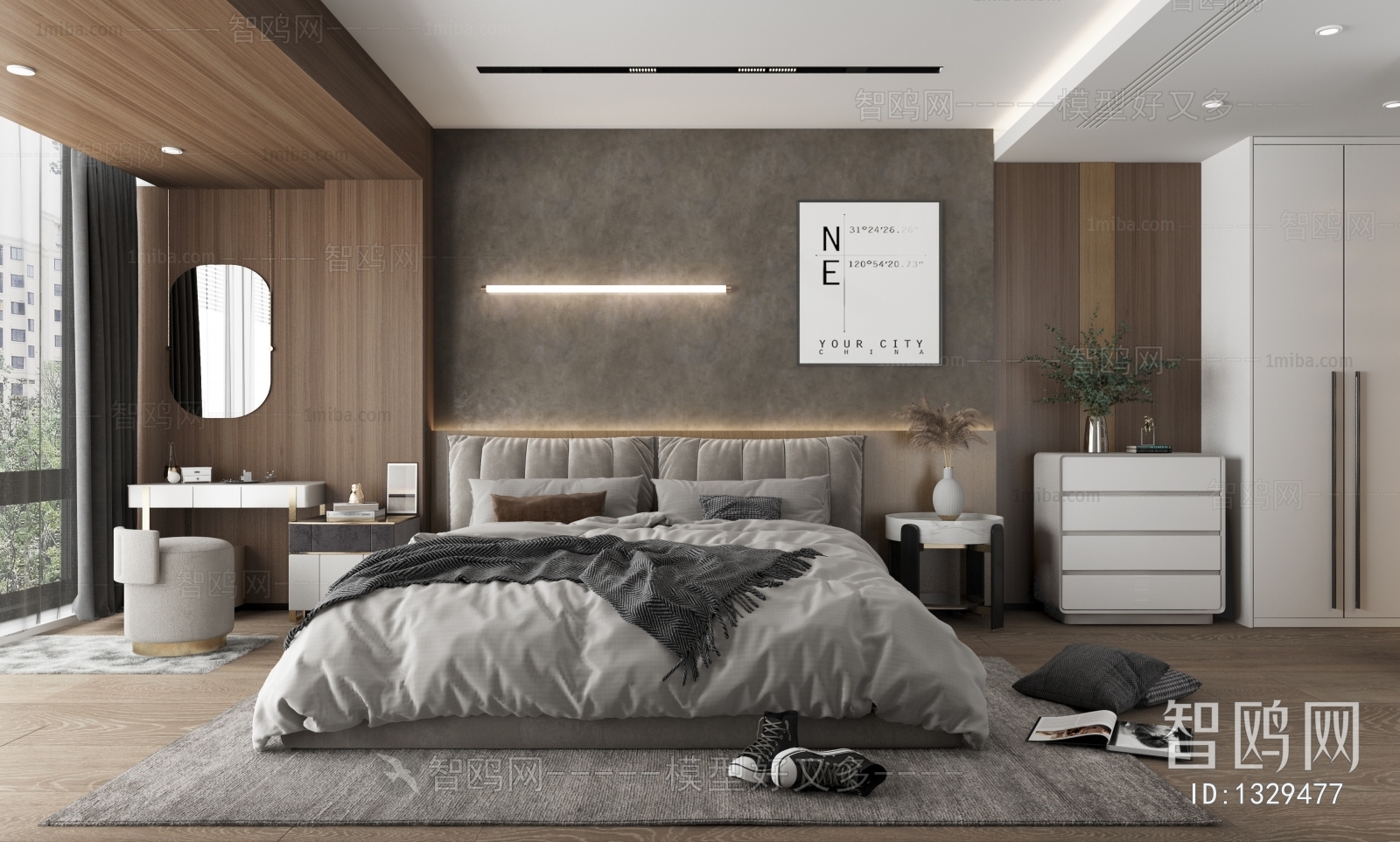 Modern Nordic Style Bedroom