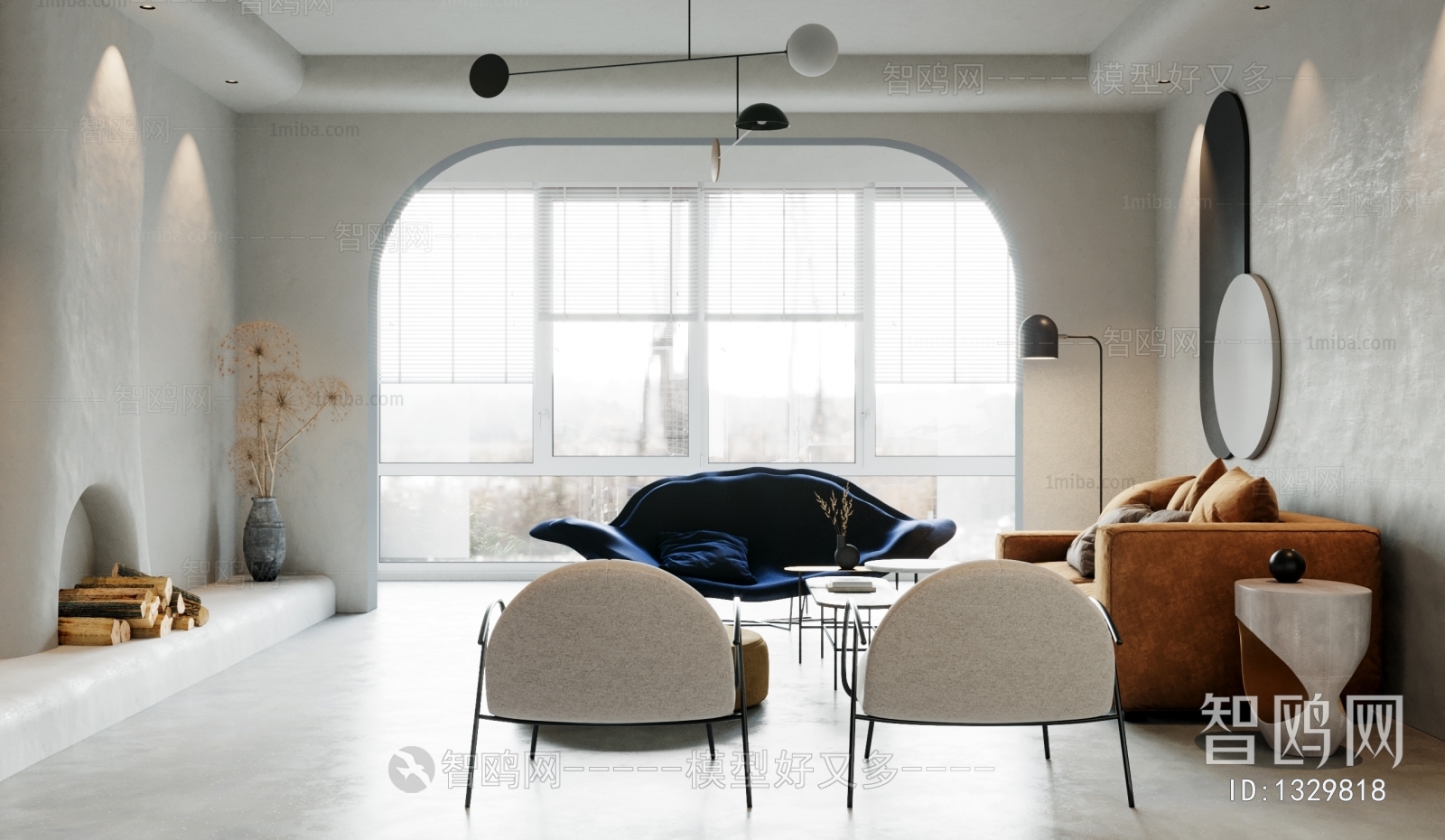 Wabi-sabi Style A Living Room