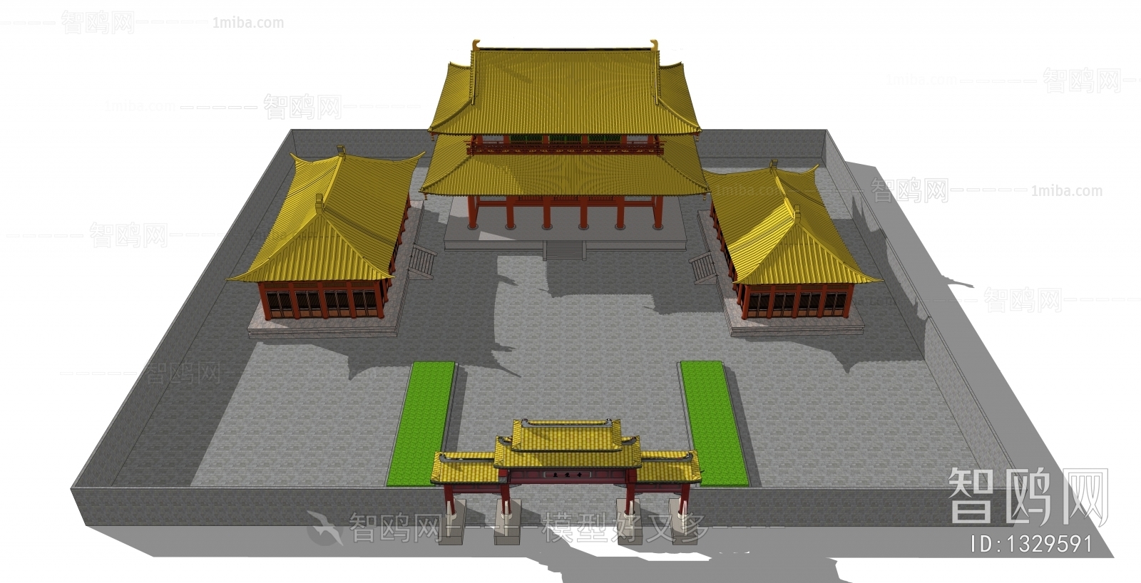 Chinese Style Ancient Architectural Buildings