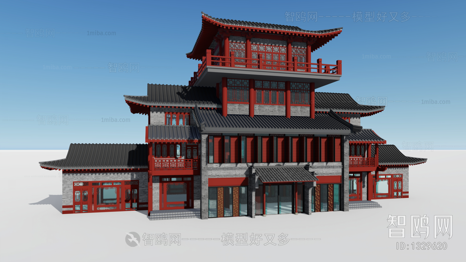 Chinese Style Ancient Architectural Buildings