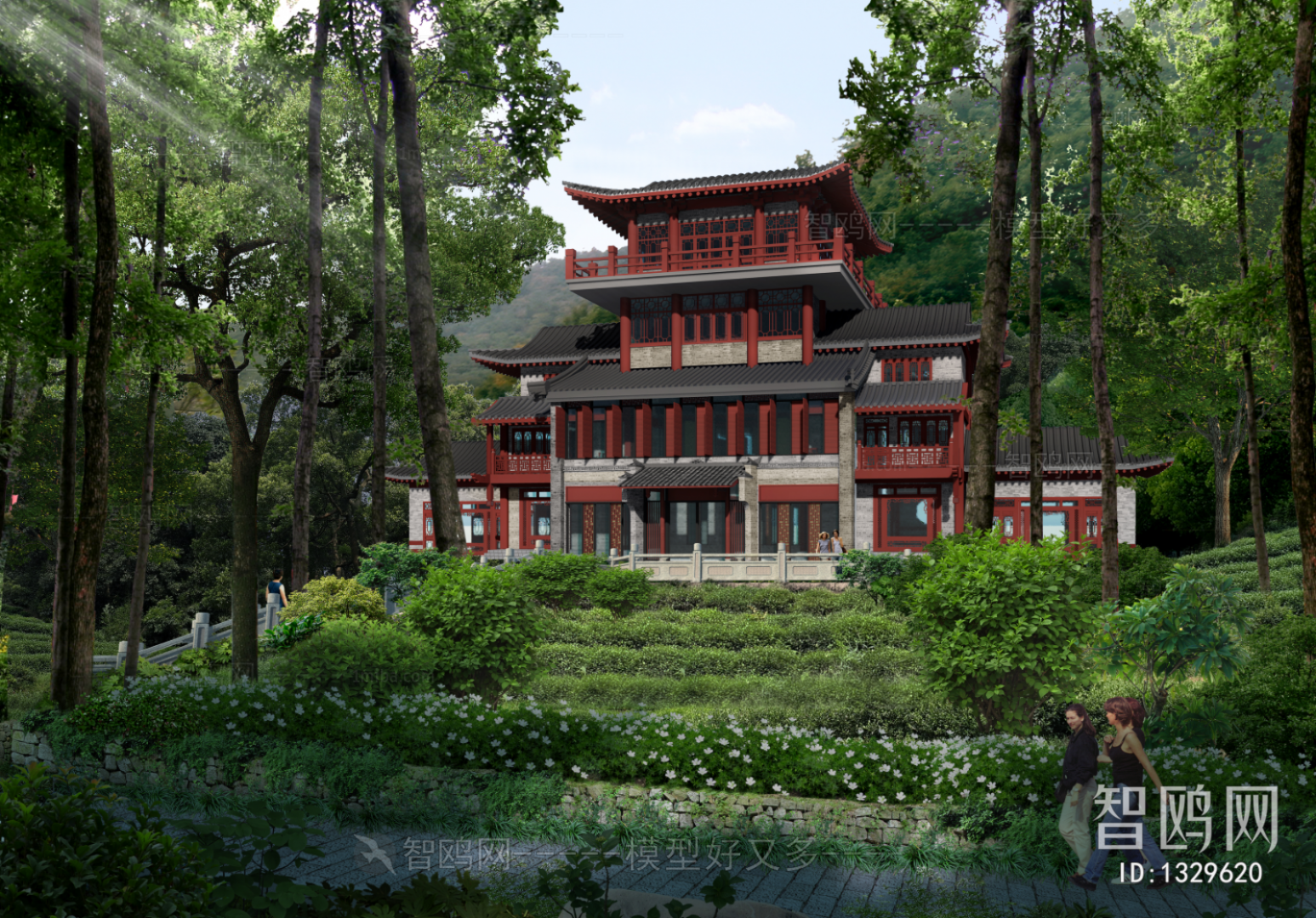 Chinese Style Ancient Architectural Buildings