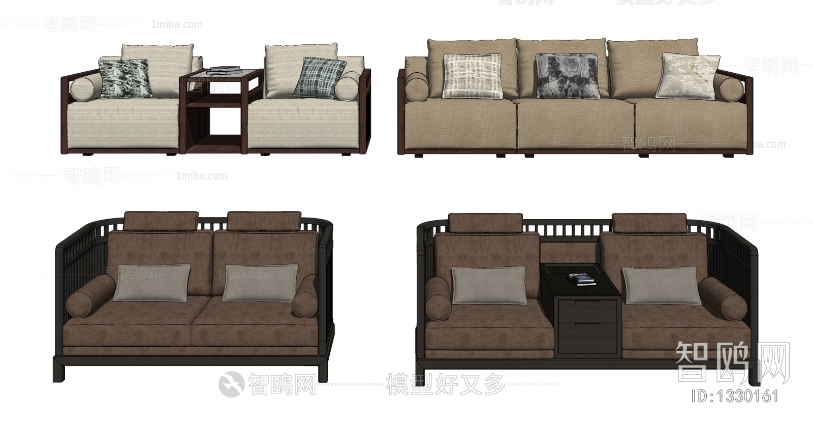 Chinese Style A Sofa For Two