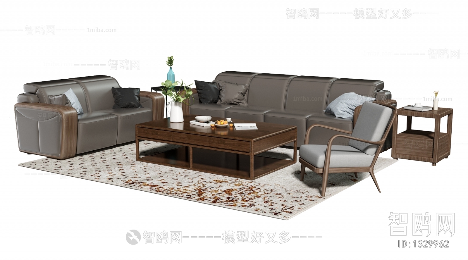 New Chinese Style Sofa Combination