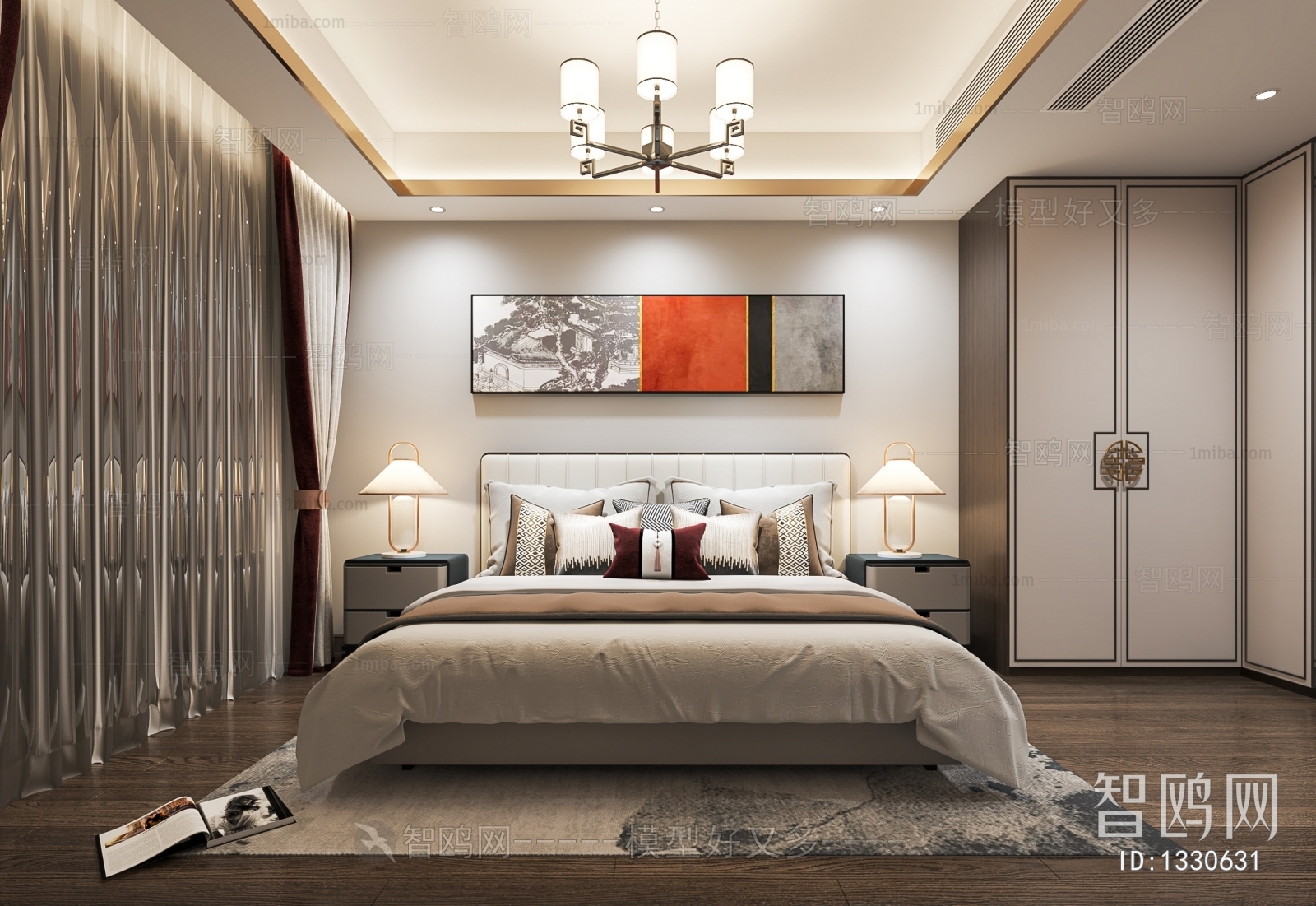 New Chinese Style Bedroom