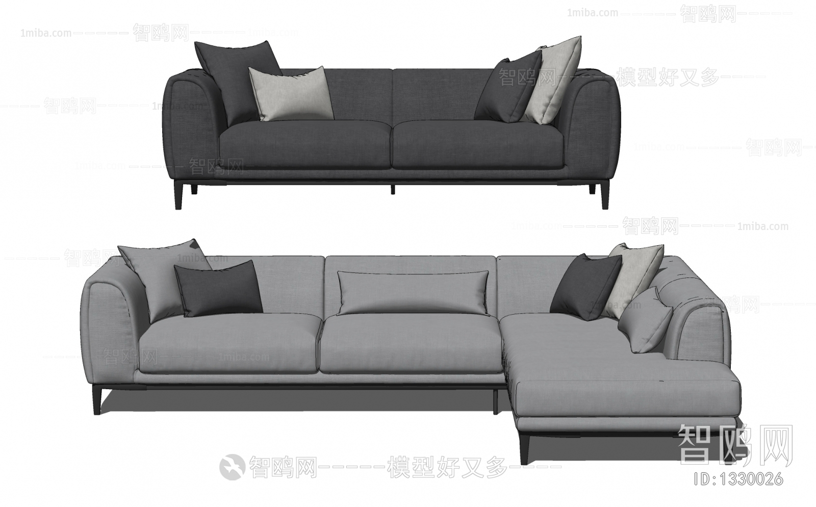 Modern Multi Person Sofa