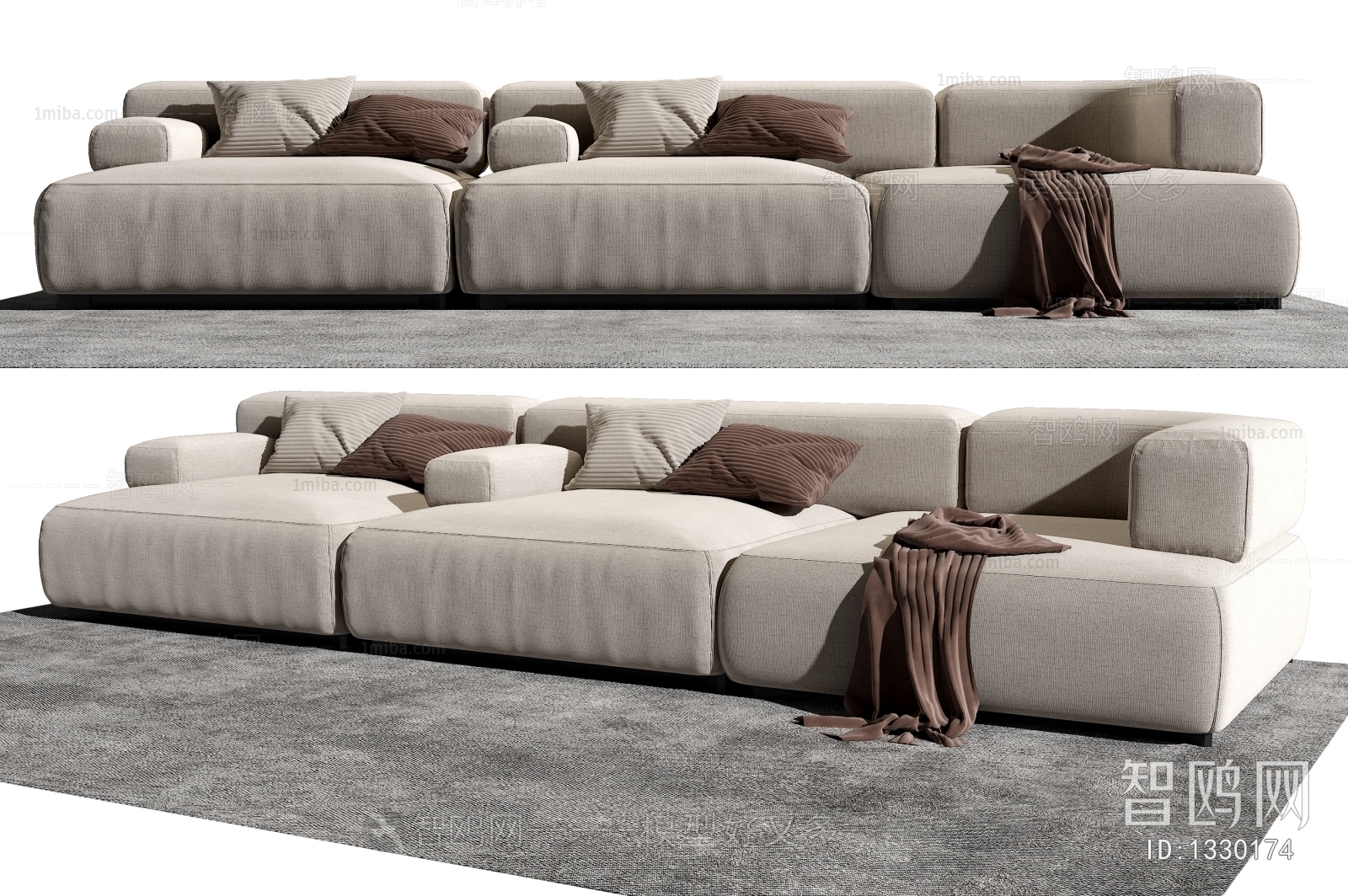 Modern Three-seat Sofa