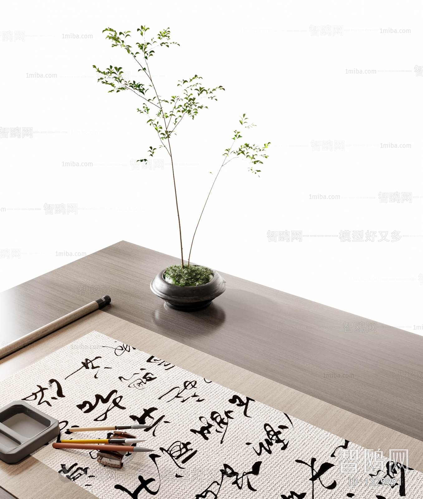 新中式书桌椅