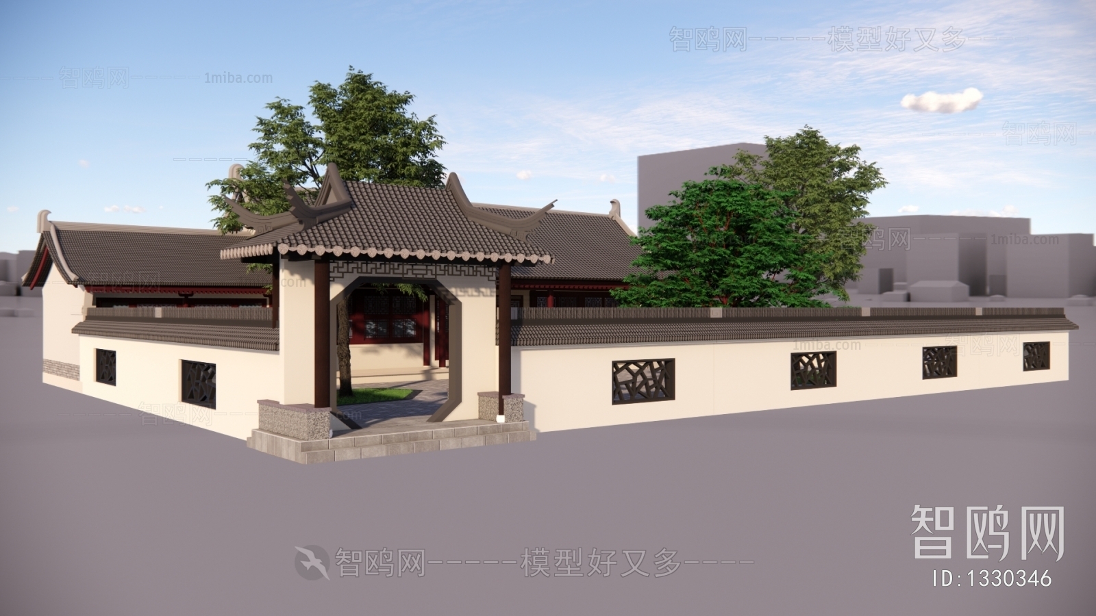 Chinese Style Villa Appearance