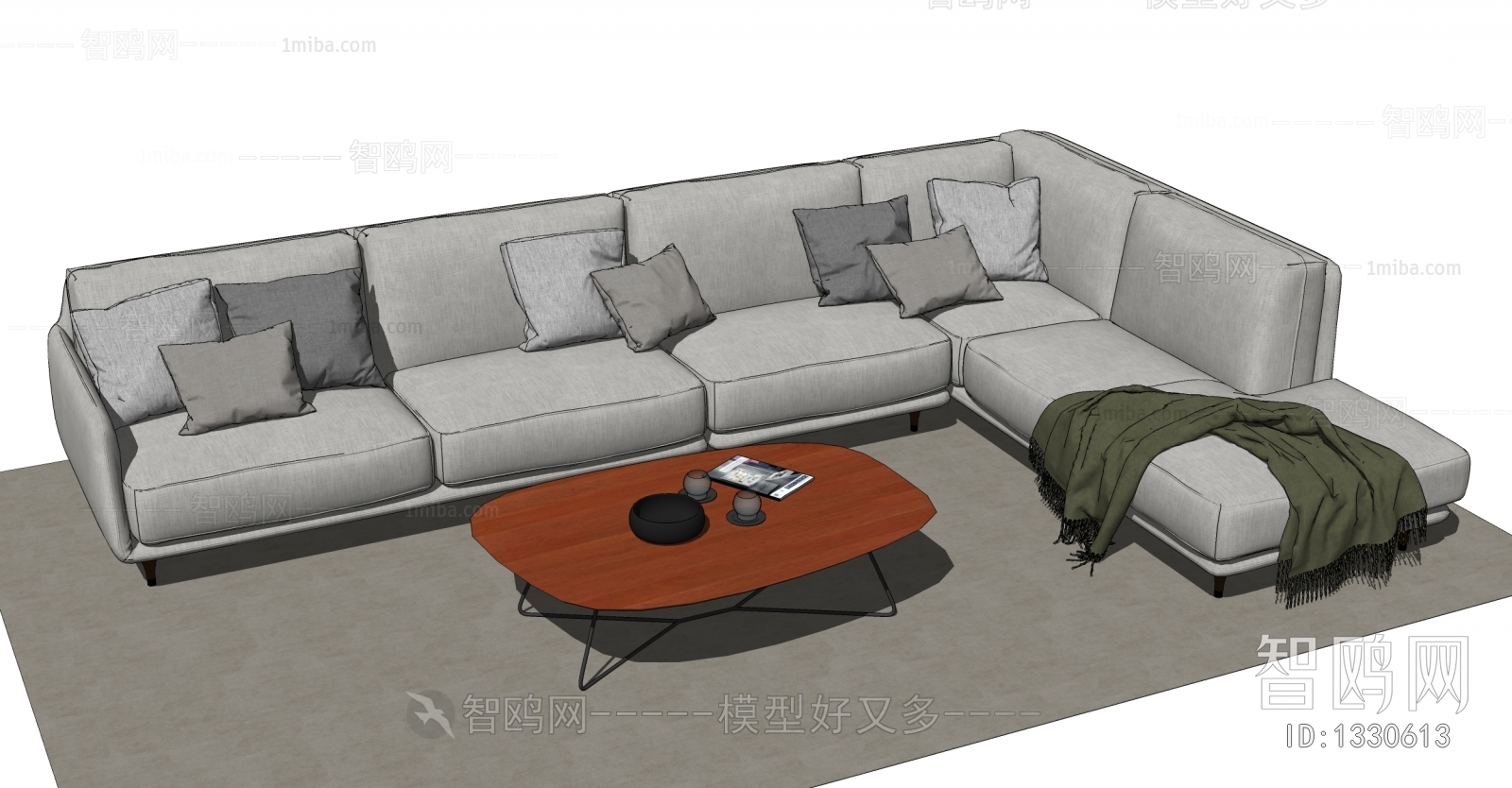 Modern Multi Person Sofa