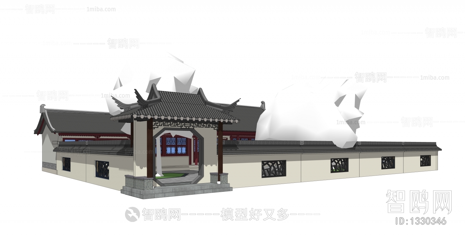 Chinese Style Villa Appearance