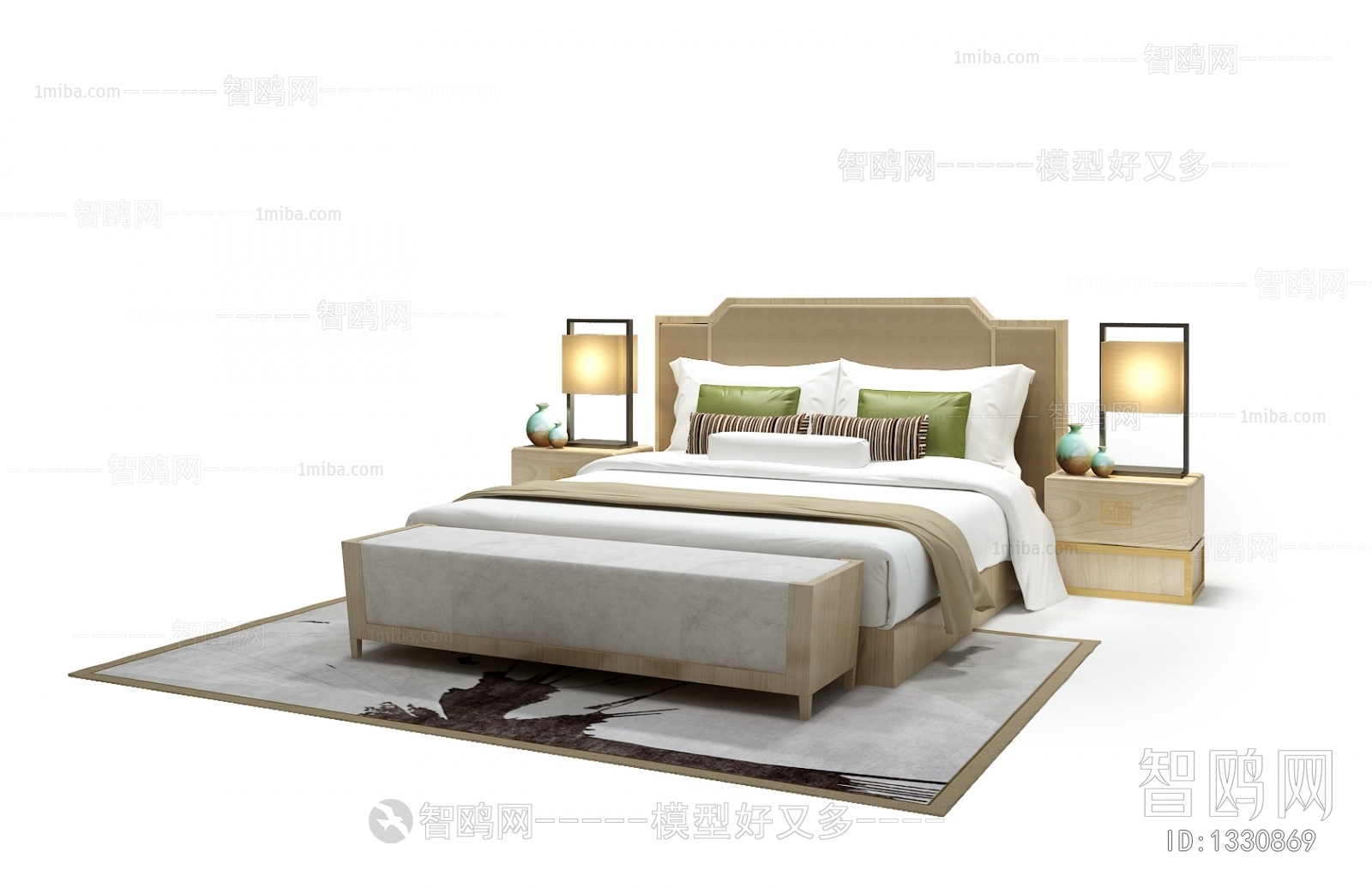 Chinese Style Double Bed