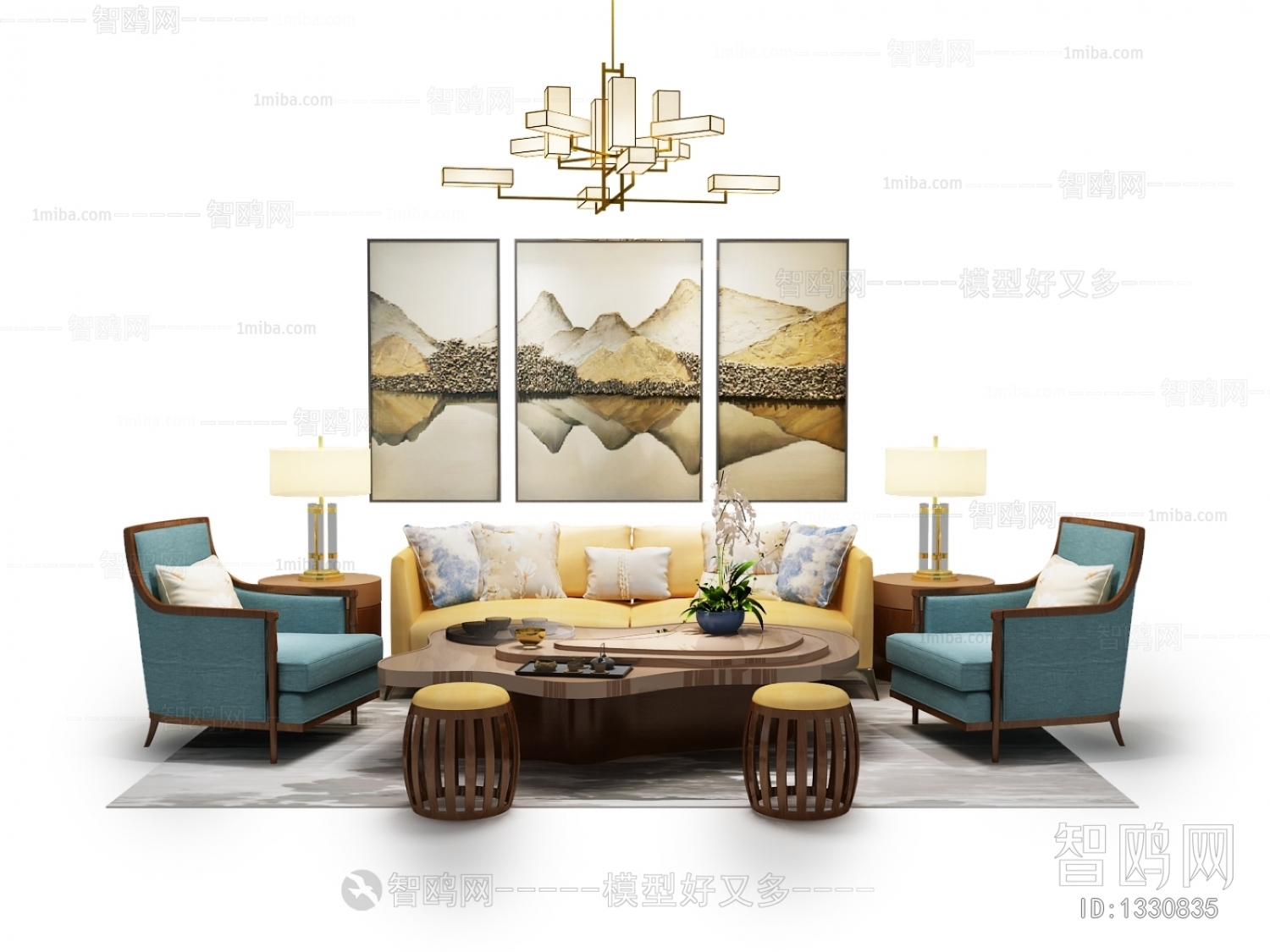 Chinese Style Sofa Combination