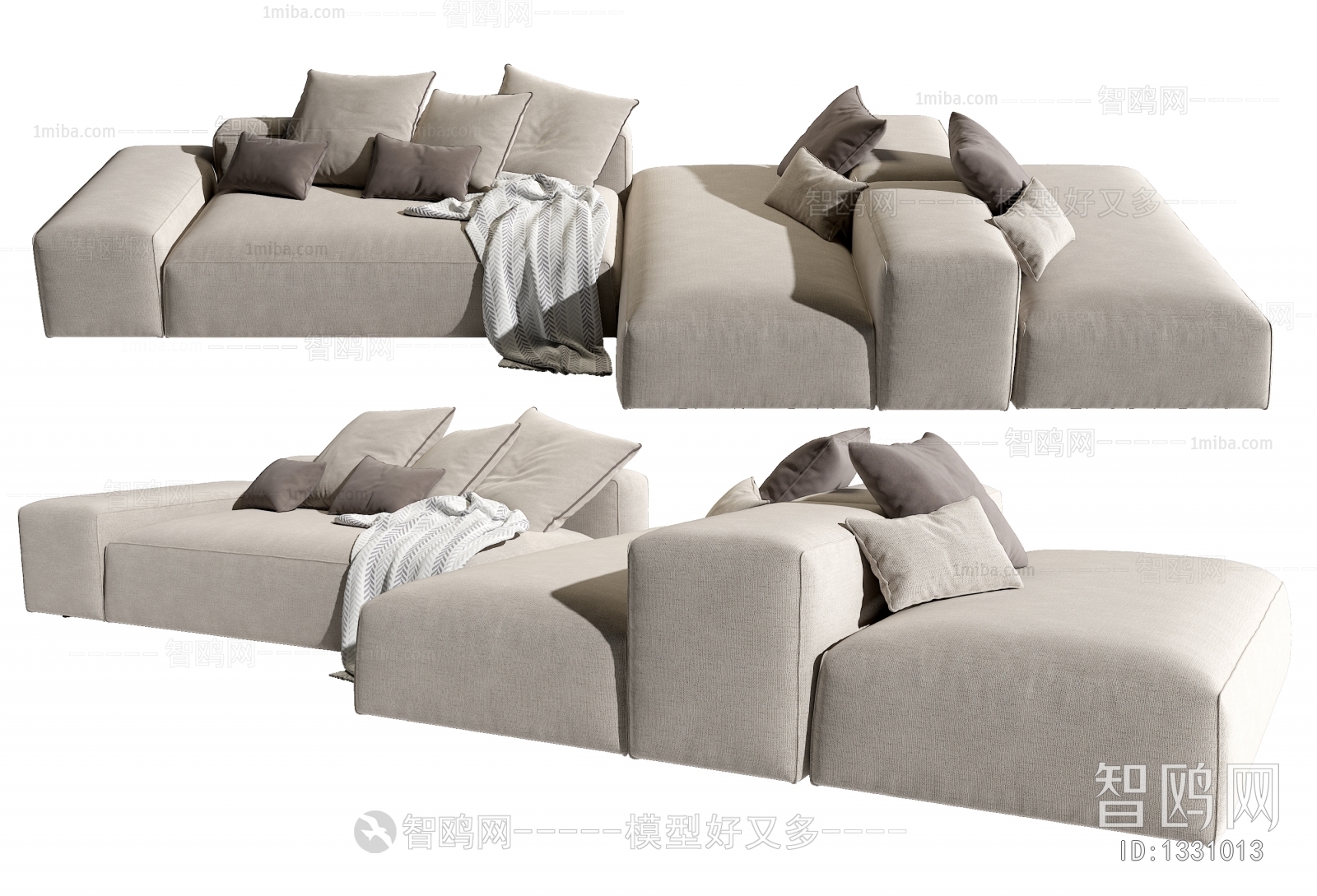 Modern Multi Person Sofa