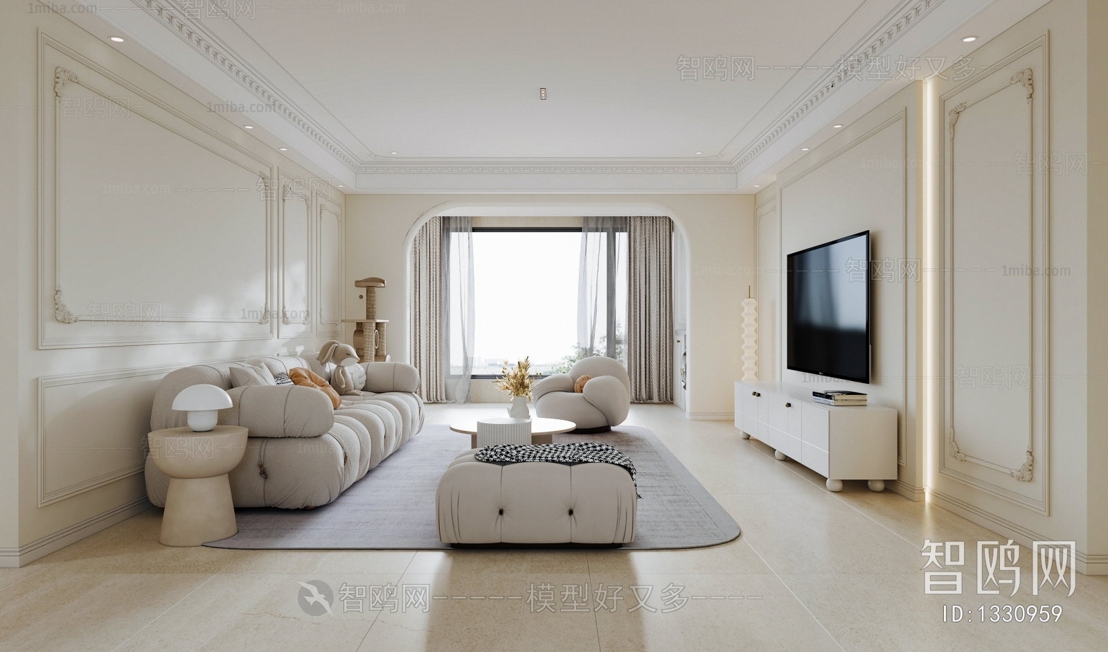 Modern Simple European Style A Living Room