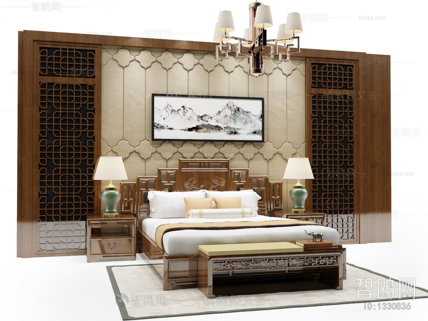 Chinese Style Double Bed