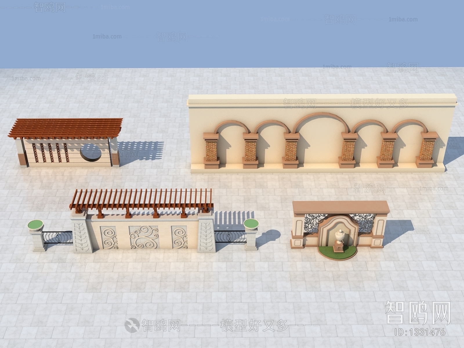 Simple European Style Building Component