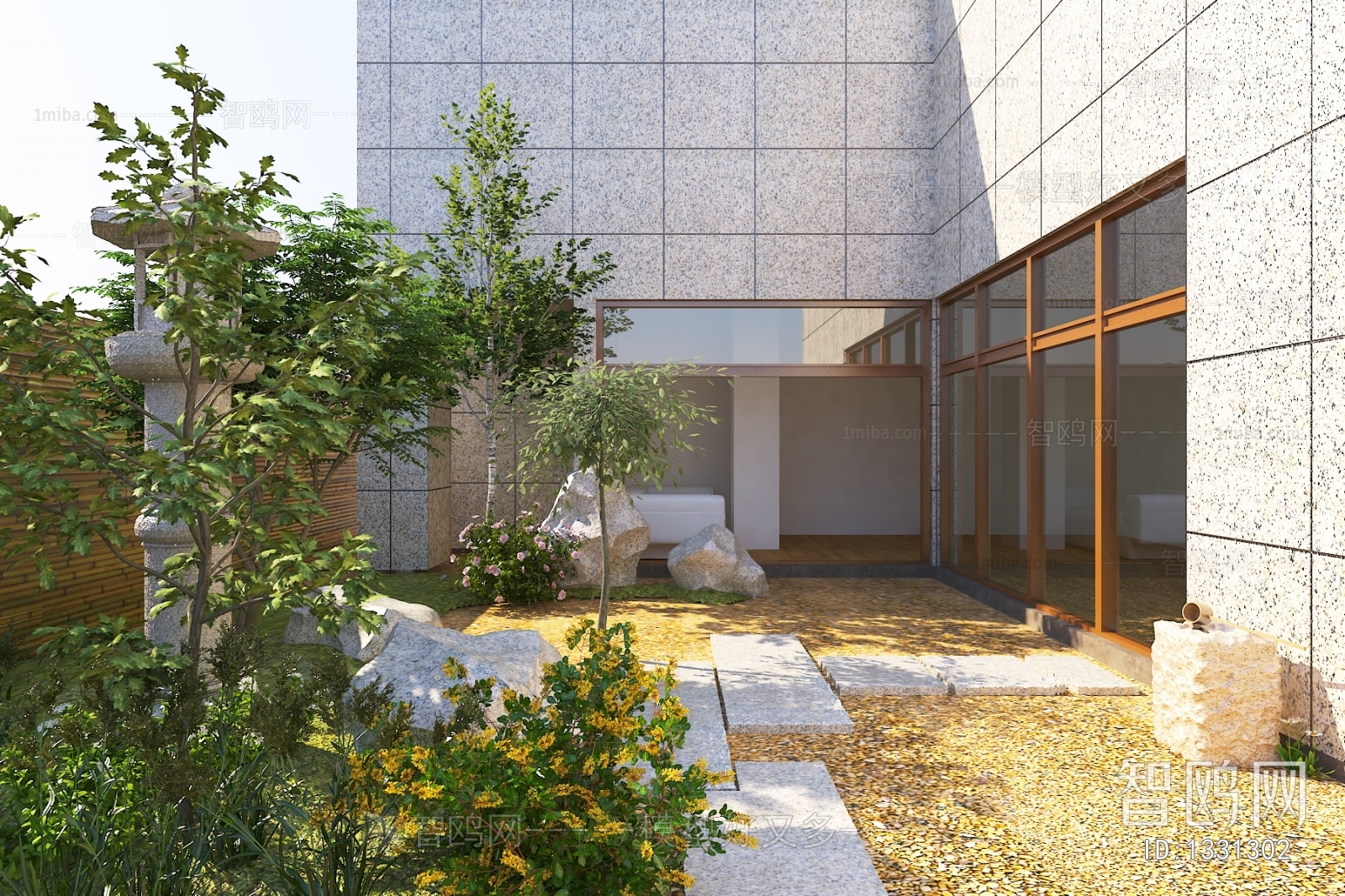 Modern Courtyard/landscape